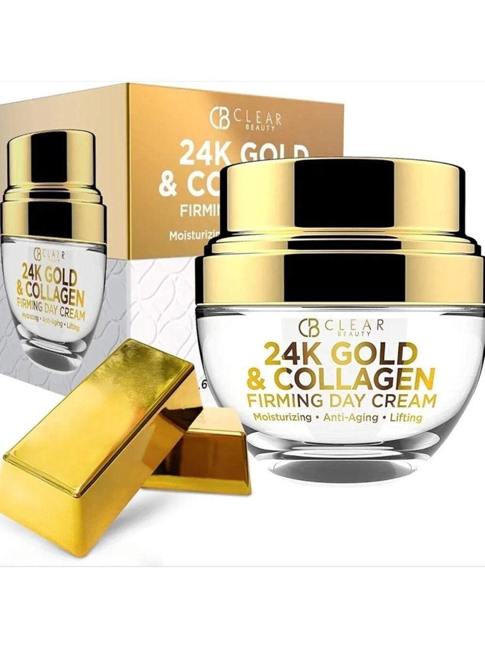 24K Gold & Collagen Firming Day Cream Beauty Clear KOREAN Beauty Cream